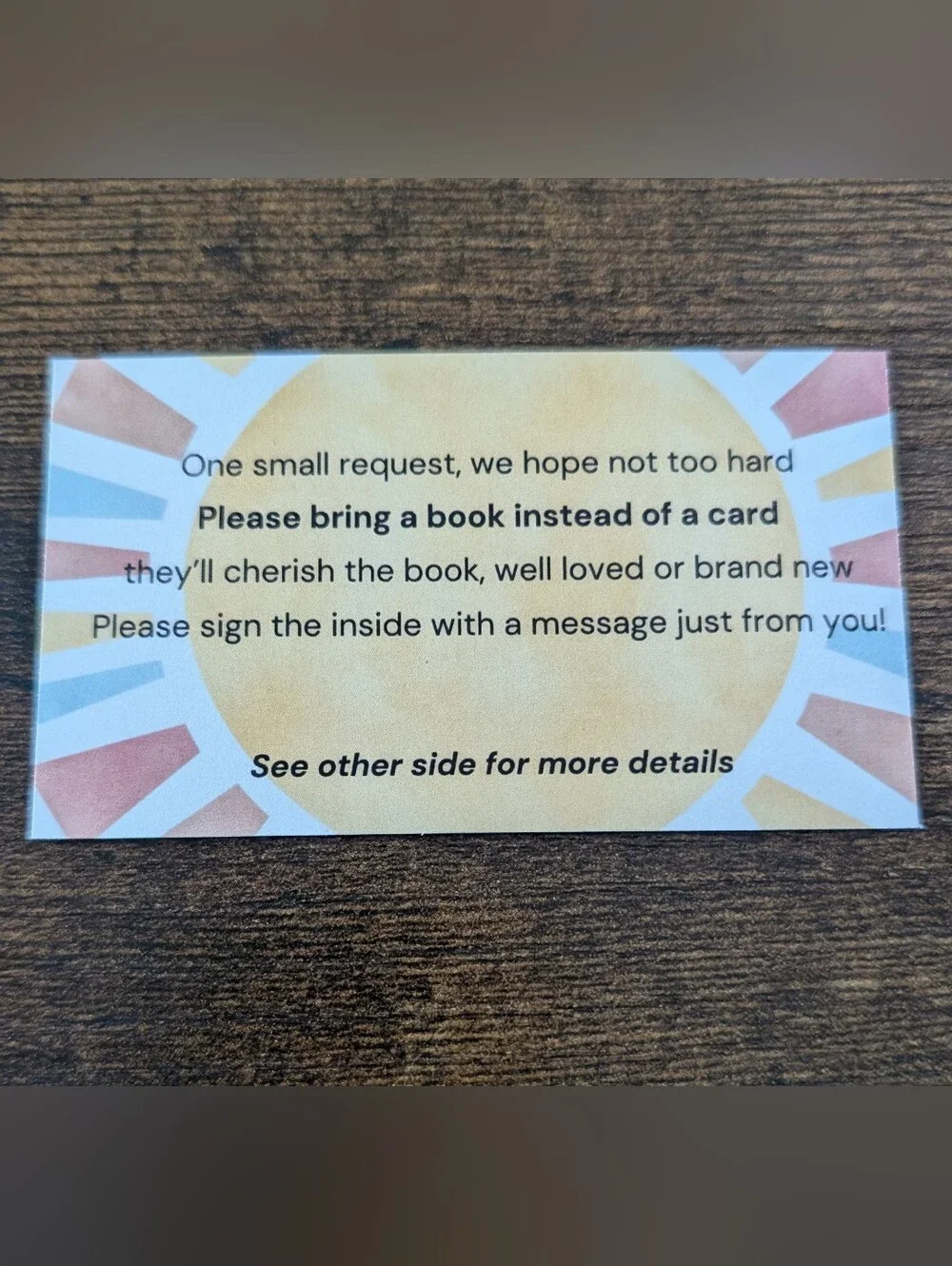 Set of 50 Baby Shower Invite Insert Diaper Raffle and Book Request Sun Groovy